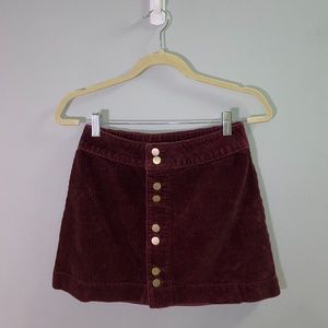 Abercrombie curduoroy mini skirt. Size 2.